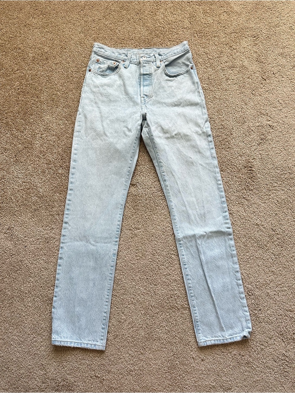 Levi's Women’s 501 Straight Leg Jeans - Light Blue